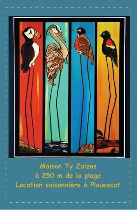 בית נופש פלואסקט Maison De Vacances Ty Zoizos A 250 M De La Plage
